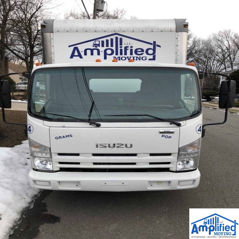 amplified moving truck front view