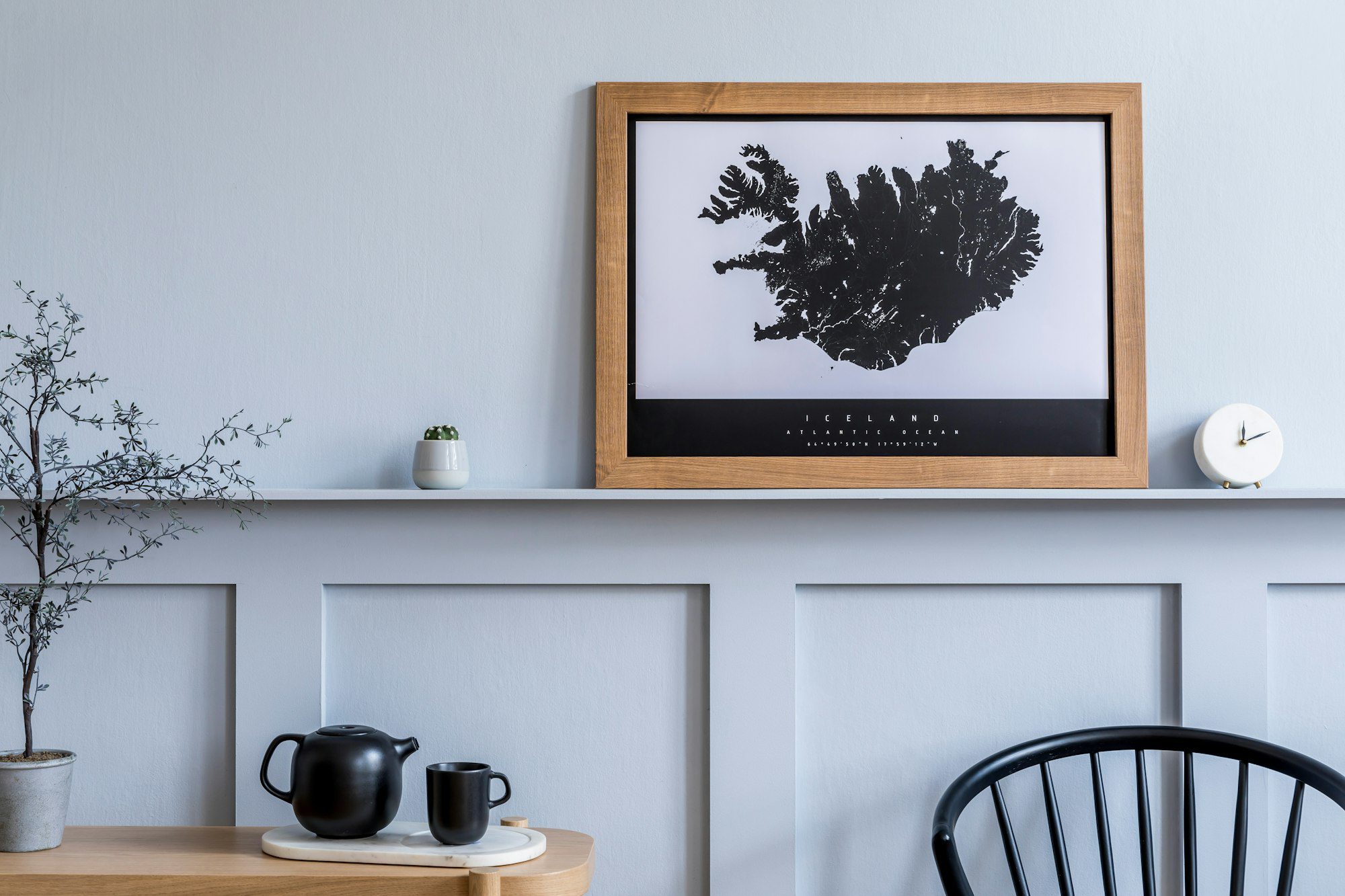 Modern home staging of living room