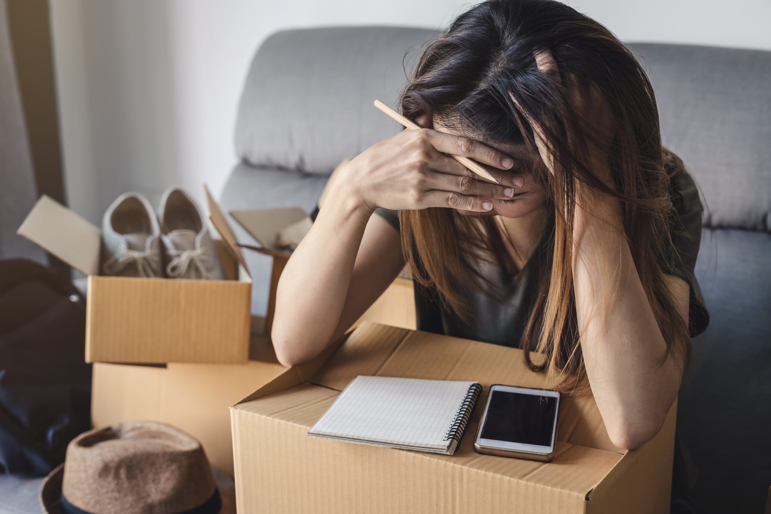 stressed-asian-business-woman-working-online