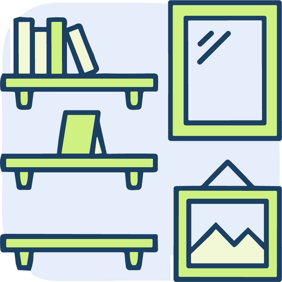 Shelves, Mirrors & More